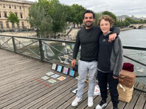 Banks Repeta Instagram - There’s nothing like meeting a fellow artist in Paris.  @lukas.works #paris #art #louvres #siene #love
