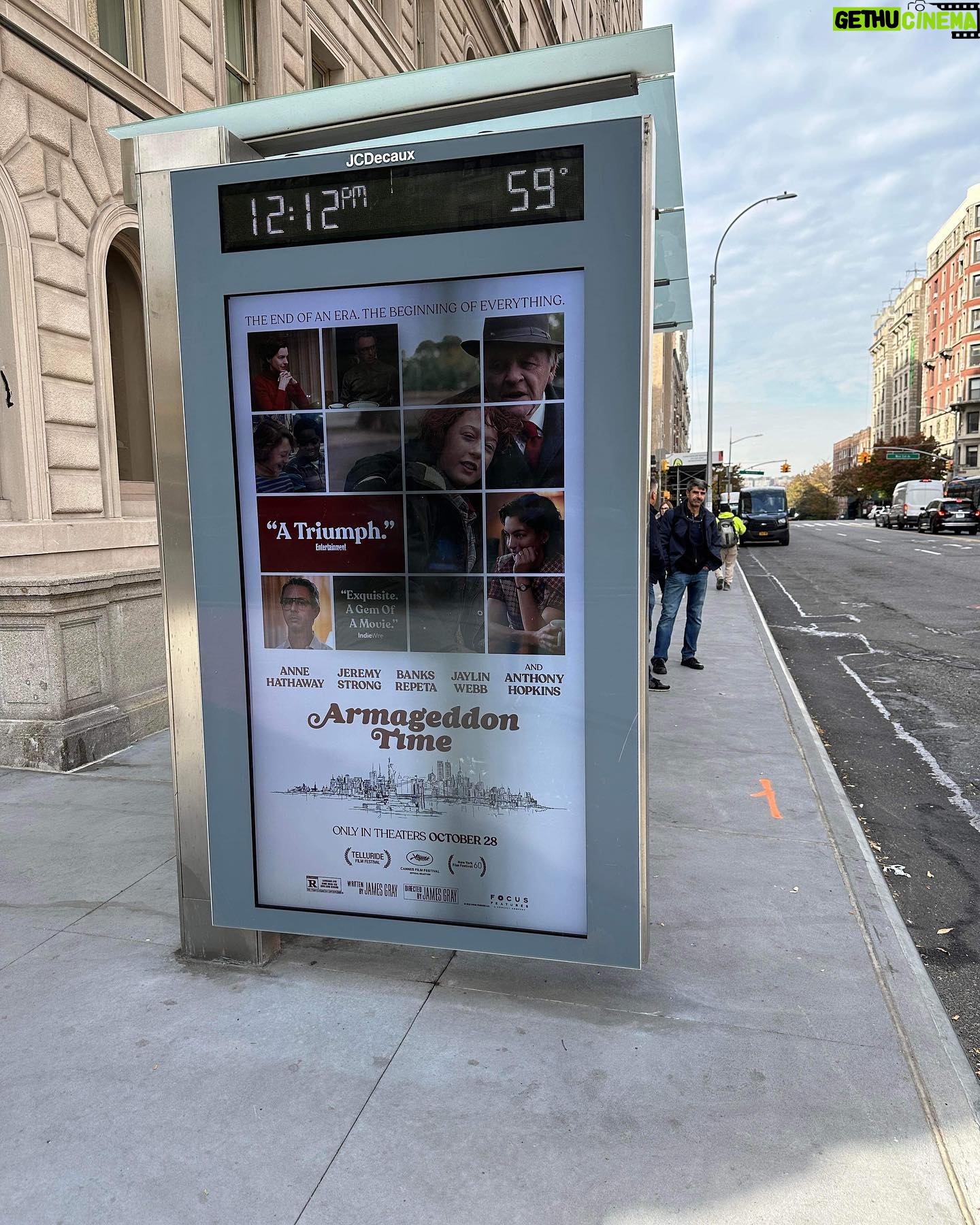 Banks Repeta - 20.1K Likes - A friend just shared this from a street in NY! #movie #movieposter #armageddontime #banksrepeta