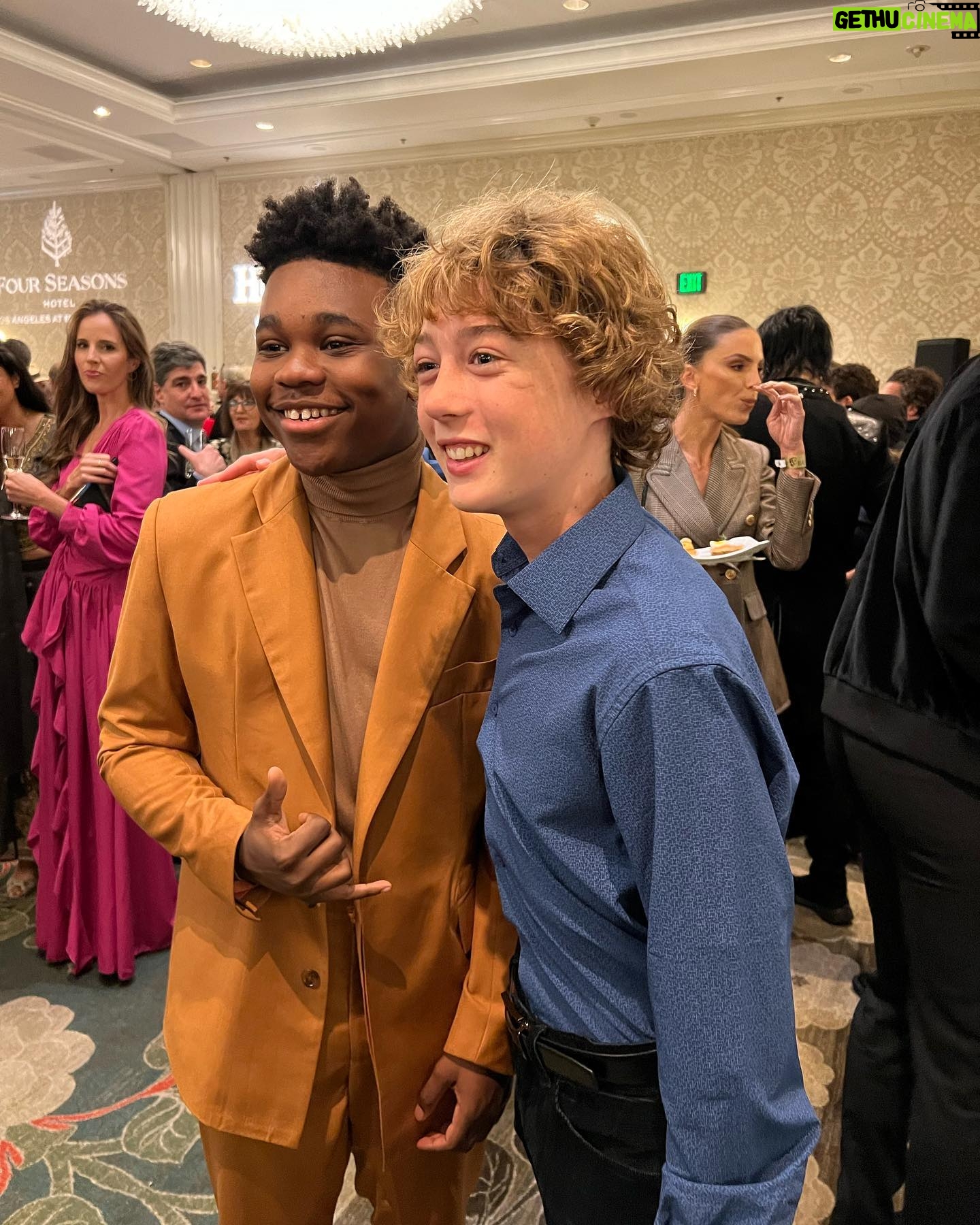 Banks Repeta - 23K Likes - Another Jaylin! Me and Jaylin Hall from Till. My co star on Armageddon Time is also named Jaylin. #bafta #jaylinhall #armageddontime #till #focusfeatures #party #actor #baftateaparty