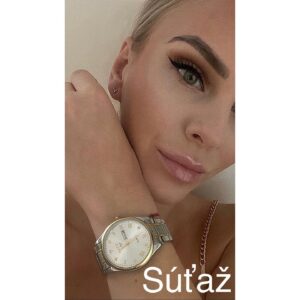 Barbora Balúchová Instagram - 🎁🎁🎁SÚŤAŽ🎁🎁🎁
Vyhrajte luxusné hodinky od @katie_dgn ktorými krásne oživíte váš outfit. 
PODMIENKY SÚŤAŽE 
🎁 follow @katie_dgn 
🎁 follow @barborabaluchovaofficial 
🎁 daj like na fotku
🎁 do komentáru pod fotku označ 2 kamarátky 
🍀 súťaž losujem 20.11.2022

☑️SÚŤAŽ nie je nijakým spôsobom sponzorovaná, schválená alebo prepojená s Instagramom