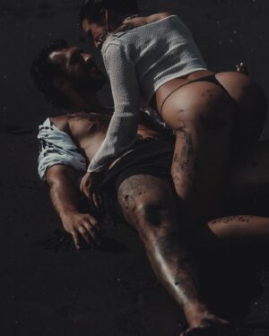 Barbora Zavadilová Instagram - Lovely couple shooting at blacksand beach Bali. Great afternoon with these friendly people. One of my most favourite, responsible and pro models from Prague. And we did it in Bali 🤩🤩🙏 Thanks a lot for your time  and nice shots guys 🤍