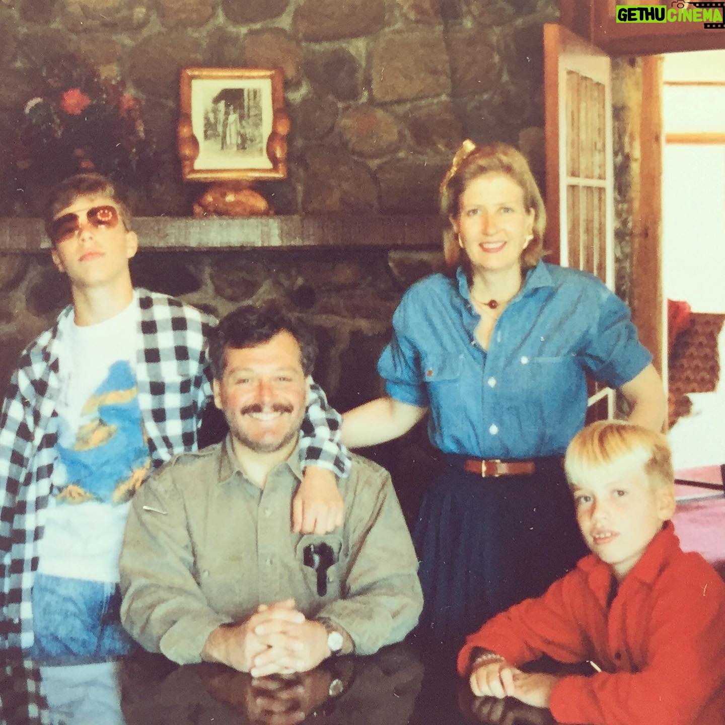 Barrett Foa - 3.2K Likes - Happy Father’s Day to my (mustache) inspiration, Conrad Foa. Seen here circa 1987 (channeling @nickofferman) at the Outlook Cabin at Jasper Park Lodge, Alberta, Canada. .
Justin: Serving you normcore realness.
Me: Serving you teeth for days.
Mom: We miss you. Stop being dead.
.
.
#fathersday #happyfathersday #canada #jasper #alberta #mustache #blond #naturalblond #towhead #normcore #myteeth
