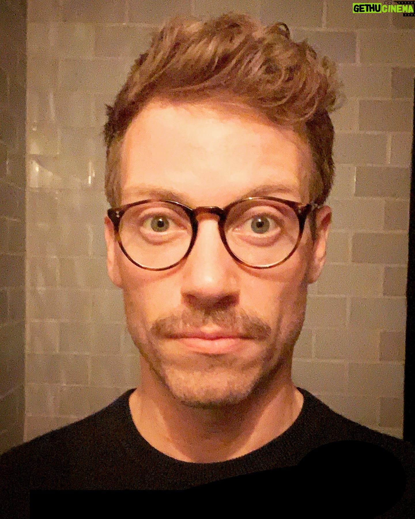 Barrett Foa - 5.3K Likes - I think that I dropped my stashe. #rent #mimi #mustachemonday #hiatus #summerstashe