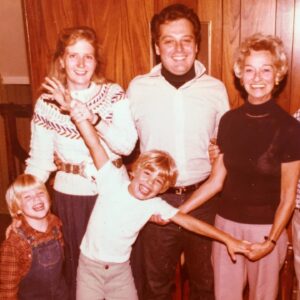 Barrett Foa Instagram - Left - right:
- Baby Barrett (bringing you bowl cut by way of B’gosh)
- Mom Linda (featuring Fair Isle fish fantasy)
- Bro Justin (serving white T norm core values)
- Dad Conrad (ebony turtleneck vs. ivory popped collar realness)
- Grandmother Marie (Nonnie giving Golden Girl gaggery)

Missing these two mamas in my life. 
Today. Everyday. 
Mom was 73. 
Nonnie left us (1 year ago today) at 101. 
#mothersday #mom #grandma #grandmother #nonnie  #deathanniversary #missyou