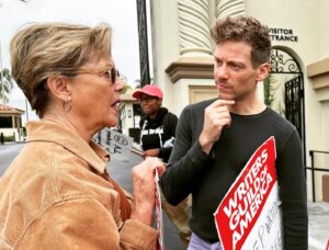 Barrett Foa Instagram - Read to the end for the story of how I got Annette Bening’s (4x Academy Award-nominated) digits in my phone.  (Yeah, we text now 🤳🏽💬)  

I recently had the honor of meeting Annette Bening while picketing in support of the Screen Actors Guild and our sister union, the Writers Guild of America. What a trip to be marching outside the iconic gates of Paramount Studios (where I spent 12 years of my life shooting over 275 episodes of NCIS: Los Angeles) next to my longtime co-star and bestie, @reneefelicesmith (and director @directedbypaul ) As about 100 of us gathered, Annette introduced herself as Chair of the Board of Trustees at the Entertainment Community Fund (formerly The Actors Fund), @alifeinthearts letting everyone there know that the Fund is a safety net for EVERYONE in the entertainment industry - particularly in times of great need. If you or anyone you know needs a hand right now, please reach out to them for help with everything from rent, to medical care, to grocery bills, to health insurance counseling, to mental health support.  The Fund helps not only actors and writers, but all arts workers: camera operators, dancers, stage managers, casting directors, electrical grips, comedians, prop masters, theatre ushers, you name it!EntertainmentCommunity.org

Okay, the fun part: After her speech, I introduce myself as Vice President of the Board of @every_day_action and tell her about the incredible work we do every day (rescue uneaten catered meals from film and TV sets [otherwise destined for the dumpster] - and donate them directly to our food-insecure and unhoused neighbors all over LA). I then tell her how Every Day Action has started working closely with the Entertainment Community Fund by delivering fresh meals to 2 of their housing facilities.  She lights up and says, “You MUST to take my number.” My heart stops.  I hesitate and before I can inhale, she grabs my phone and enters her (4x Academy Award-nominated) digits.  

Yeah. We’re basically besties.
Annette - I’m huge fan of your incredible work on screen.  But I’m a true fanboy for your generosity towards those in need.  Thank you.

#wgastrong #wgastrike #sagaftra #sagaftrastrong
