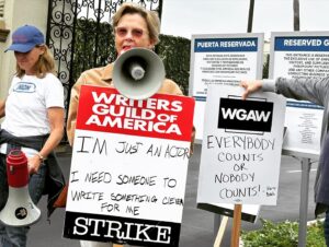 Barrett Foa Instagram - Read to the end for the story of how I got Annette Bening’s (4x Academy Award-nominated) digits in my phone.  (Yeah, we text now 🤳🏽💬)  

I recently had the honor of meeting Annette Bening while picketing in support of the Screen Actors Guild and our sister union, the Writers Guild of America. What a trip to be marching outside the iconic gates of Paramount Studios (where I spent 12 years of my life shooting over 275 episodes of NCIS: Los Angeles) next to my longtime co-star and bestie, @reneefelicesmith (and director @directedbypaul ) As about 100 of us gathered, Annette introduced herself as Chair of the Board of Trustees at the Entertainment Community Fund (formerly The Actors Fund), @alifeinthearts letting everyone there know that the Fund is a safety net for EVERYONE in the entertainment industry - particularly in times of great need. If you or anyone you know needs a hand right now, please reach out to them for help with everything from rent, to medical care, to grocery bills, to health insurance counseling, to mental health support.  The Fund helps not only actors and writers, but all arts workers: camera operators, dancers, stage managers, casting directors, electrical grips, comedians, prop masters, theatre ushers, you name it!EntertainmentCommunity.org

Okay, the fun part: After her speech, I introduce myself as Vice President of the Board of @every_day_action and tell her about the incredible work we do every day (rescue uneaten catered meals from film and TV sets [otherwise destined for the dumpster] - and donate them directly to our food-insecure and unhoused neighbors all over LA). I then tell her how Every Day Action has started working closely with the Entertainment Community Fund by delivering fresh meals to 2 of their housing facilities.  She lights up and says, “You MUST to take my number.” My heart stops.  I hesitate and before I can inhale, she grabs my phone and enters her (4x Academy Award-nominated) digits.  

Yeah. We’re basically besties.
Annette - I’m huge fan of your incredible work on screen.  But I’m a true fanboy for your generosity towards those in need.  Thank you.

#wgastrong #wgastrike #sagaftra #sagaftrastrong