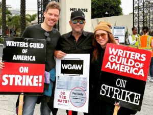 Barrett Foa Instagram - Read to the end for the story of how I got Annette Bening’s (4x Academy Award-nominated) digits in my phone.  (Yeah, we text now 🤳🏽💬)  

I recently had the honor of meeting Annette Bening while picketing in support of the Screen Actors Guild and our sister union, the Writers Guild of America. What a trip to be marching outside the iconic gates of Paramount Studios (where I spent 12 years of my life shooting over 275 episodes of NCIS: Los Angeles) next to my longtime co-star and bestie, @reneefelicesmith (and director @directedbypaul ) As about 100 of us gathered, Annette introduced herself as Chair of the Board of Trustees at the Entertainment Community Fund (formerly The Actors Fund), @alifeinthearts letting everyone there know that the Fund is a safety net for EVERYONE in the entertainment industry - particularly in times of great need. If you or anyone you know needs a hand right now, please reach out to them for help with everything from rent, to medical care, to grocery bills, to health insurance counseling, to mental health support.  The Fund helps not only actors and writers, but all arts workers: camera operators, dancers, stage managers, casting directors, electrical grips, comedians, prop masters, theatre ushers, you name it!EntertainmentCommunity.org

Okay, the fun part: After her speech, I introduce myself as Vice President of the Board of @every_day_action and tell her about the incredible work we do every day (rescue uneaten catered meals from film and TV sets [otherwise destined for the dumpster] - and donate them directly to our food-insecure and unhoused neighbors all over LA). I then tell her how Every Day Action has started working closely with the Entertainment Community Fund by delivering fresh meals to 2 of their housing facilities.  She lights up and says, “You MUST to take my number.” My heart stops.  I hesitate and before I can inhale, she grabs my phone and enters her (4x Academy Award-nominated) digits.  

Yeah. We’re basically besties.
Annette - I’m huge fan of your incredible work on screen.  But I’m a true fanboy for your generosity towards those in need.  Thank you.

#wgastrong #wgastrike #sagaftra #sagaftrastrong
