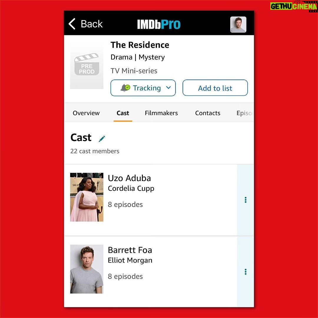 Barrett Foa - 5.3K Likes - Big Announcement! I’m thrilled to be the new First Gentleman of the United States in “The Residence“ — a modern madcap murder mystery on Netflix! (Think Knives Out meets Downtown Abbey meets the White House.) This cast! This script! This team! Can’t wait. #whodunnit? #netflix #shondaland
