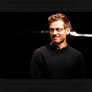 Barrett Foa Instagram - A few weeks ago, I had the absolute pleasure of teaching 50 incredible humans in Santa Maria, CA.  The students of Pioneer Valley High School and their theatre teacher @selynharwin could not have been more welcoming, daring, connected, open, trusting, or talented. 

After I led them through warms ups (inspired by @therealalexandrabillings @emilystellafletcher and @zivameditation) I had the privilege of coaching them on songs and monologues. 

These young actors were tacking big, rich, mature material: “Being Alive” from COMPANY, “She Used To Be Mine” from WAITRESS, “Roxie” and “When You’re Good to Mama” (from their upcoming production of CHICAGO) and knocking every song out of the proverbial park. 

Perhaps my favorite moment of the day was one student who sang “This is Me” from THE GREATEST SHOWMAN.  He was a bit timid out of the gate, but then he opened up about how he plays sports, but he feels his true spirit come alive when in the presence of his theatre community. I asked him to sing the song again - this time to his parents and football coach. He dug deep, accepted the challenge, and blossomed right before our eyes.  As he sang, his body and his purpose came online, and suddenly all 50 kids were waving their phone flashlights from the audience like he was headlining a rock concert. Tears were streaming. It was one of those breakthrough moments every mentor and student dreams of and I’ll never forget it. 

Risks were being taken. Habits were being broken. “Ah-ha!” revelations were being made. We were all having so much fun that I stayed way past my scheduled 2 hours, and I got to cap off the day with a song. 

It was a joyous, rewarding, celebratory afternoon that reminded us all of  the importance of art, connection, storytelling, truth, craft, and the sense of community that only theatre can provide. I am forever changed.
 
Thank you @broadwayplus  @selynharwin @pioneervalley  @righettihs @righettidramaclub and the Santa Maria Joint Union High School District Career Technical Education theater students. 📸 @rdelapena.photos @santa_maria_times
