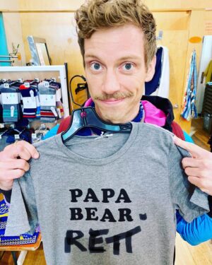 Barrett Foa Instagram - Leaning into my new brand like a Dad.  #dad #daddy #zaddy #rickmoranis #papa #papabear #papabearrett #papabarrett