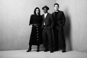 Barry Jenkins Instagram - The @tiff_net Platform Jury of myself, Queen @nadinelabaki and King @anthonyshim 📸 Captured by @norman__wong in the Official #TIFF23 Portrait Studio at @fairmontroyalyork, powered by @canoncanada FIT: Hat by @horisakicom Head to toe shirt/suit by @evankinori Boots by @officinegenerale