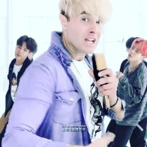 Bart Baker Instagram - What I’ve been up to in China 🇨🇳 🔥🤘🏼😎 Thanks to @bts.bighitofficial for filming with me 🙏🏻 Album coming soon 😜 BTW - they are a Korean group - but they are famous everywhere ⭐️