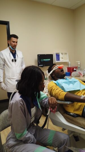 Barton Fitzpatrick Instagram - LaLa Milan & Barton Fitzpatrick go head to head in this hilarious spoof about the dangers of laughing gas used at the dental 🦷 office w/ your significant other 🤦🏽‍♂️ s/o @drmattasaro @theshaderoom