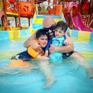 Bashar Al-Jazzaf Instagram - Some quality time with my boys 🌞🌊🏖️