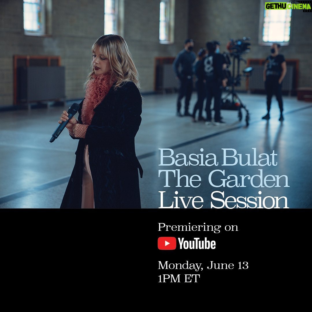 Basia Bulat - 368 Likes - 🌸🌸🌸I'll be sharing The Garden (Live Session) on YouTube on Monday🌸🌸🌸
Join me for a live stream before at 12h30ET where I’ll chat with you all and share some other exciting news!!!
I'm very proud of this one.
You can subscribe to my YouTube Channel at the link in bio to be notified🌷