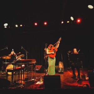 Basia Bulat Instagram - Thank you to everyone who made this tour possible and these shows so special, I am holding you all, and all these memories, in my heart ❤️ it couldn’t have happened at all without the hard work and care from… 

The Band!

Andrew Woods - guitar, keys, vocals @woodandrewspei 

Matthew Woodley- percussion
@wwwoodman 

Josh Toal - bass, guitar, vocals
@to.let.you.know 

The String Players and guests! 

London, Guelph, Hamilton:

Brielle Goheen - violin
@toronto.violinist 

Ben Whiteley - cello 
@benwhiteley 

Tamara Lindeman - vocals
@theweatherstation 

Kingston :
Katya Poplyansky - violin 
@al.mon.de 

Peterborough :
Saskia Tomkins - violin
@saskia_tomkins 

Winnipeg:
Raine Hamilton- violin 
@rainehamilton 
Natanielle Felicitas - cello
@natncello 

Regina :
Heng Han Hou - violin
@reginasymphony 

Whitehorse, Dawson City: 
Kieran Poile - violin
@kpoile 

Vancouver :
Meredith Bates - violin 
@meredith_bates_music 

Ottawa, Toronto :
The Warhol Dervish String Quartet
John Corban - violin
@jfpcorb 
Chloe Chabanole - violin
@chloechabanole 
Pemi Paull - viola
@pemipaull 
JC Lizotte - cello
@jclizotte 

Tamara Lindeman - vocals 
@theweatherstation 

Fredericton :
Mercedes Salazar - violin 
@salazarmerced84 
Ben Whiteley - cello
@benwhiteley 
Todd Maclean - saxophone, keys @toddpei 

Halifax, Charlottetown: 
Sarah Frank - violin 
@thebombadils 
Ben Whiteley - cello 
@benwhiteley 
Todd Maclean - saxophone, keys @toddpei 

String arrangements by
Paul Frith 
@paulfrithmusic 
Owen Pallett
@hepostsclouds 
Zou Zou Robidoux
@zouzou.robidoux 

Beautiful support sets from:

Georgia Harmer @gharmz 
Katie Tupper @katietupper 
Sister Ray @sisterray780 
Wood Andrews
@woodandrewspei 

Sound wizardry and tour management by Sharon Levinson and Rena Kozak @soundpony 
Management magic by Noah Fralick @noahfralick 
Agent magic by Steven Himmelfarb @himmmmelfarb 
Posters and merch design by Emy Storey @storeyelementary 

And last but certainly not least the biggest thank you to the tour grandparents, the best anyone could ever ask for ❤️ and the littlest roadie who came along for the ride, I am so proud to have been able to show you my world. 
Excited for the next chapter 🌸🌸🌸🌸🌸🌸🌸