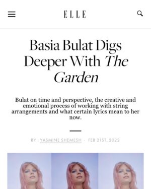 Basia Bulat Instagram - Thank you to @yasmineshemesh for the kind words and for this conversation for @ellecanada ❤️🌺 We talk about our love for Joni and Willie, returning to “I Was a Daughter”, gardening, and letting your instincts and Mother Nature take control… Link is in my highlights❤️🌷
