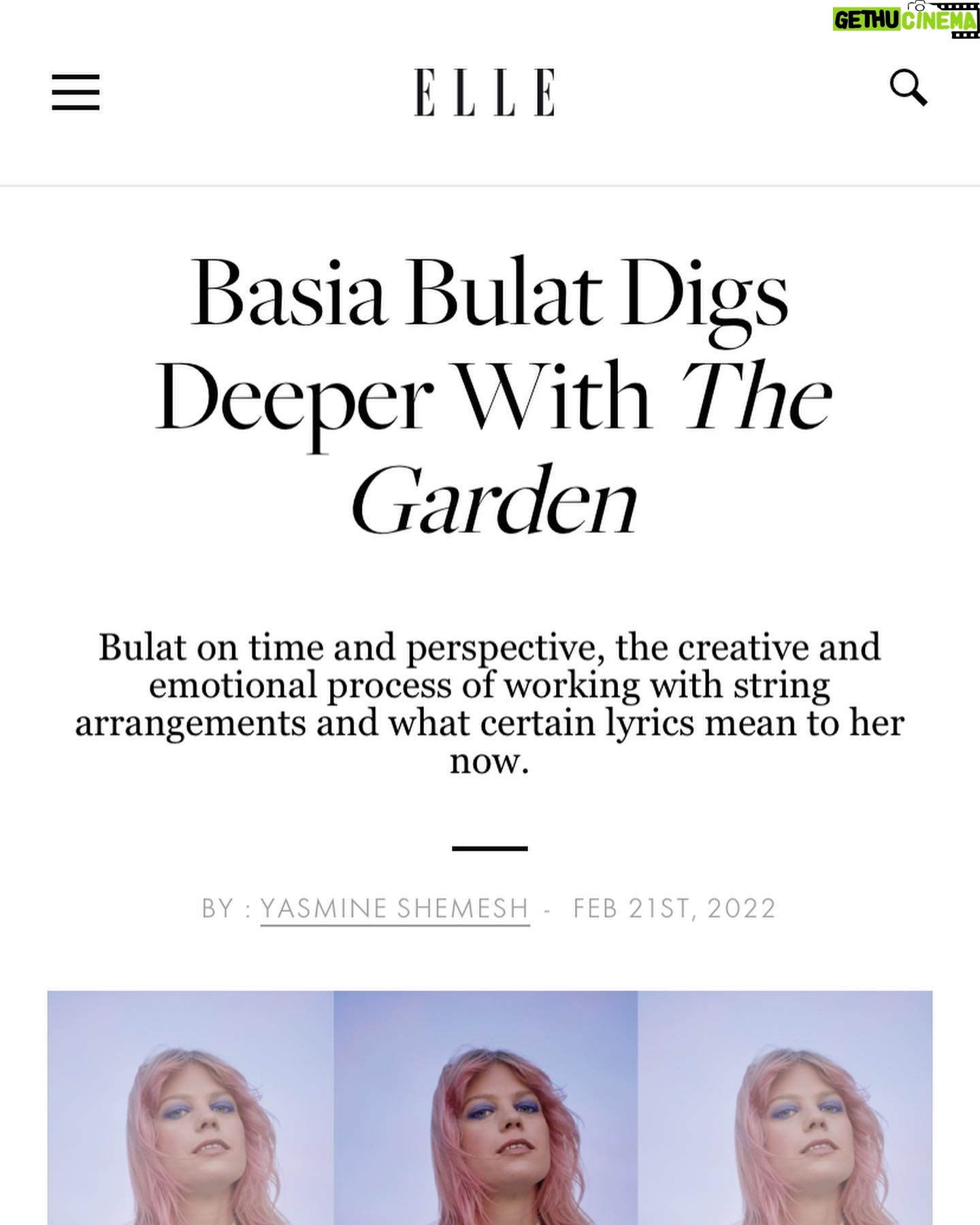 Basia Bulat - 463 Likes - Thank you to @yasmineshemesh for the kind words and for this conversation for @ellecanada ❤️🌺 We talk about our love for Joni and Willie, returning to “I Was a Daughter”, gardening, and letting your instincts and Mother Nature take control… Link is in my highlights❤️🌷