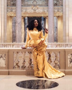 BeBe Zahara Benet Instagram - O-P-U-L-E-N…oh, you know the rest. 👸🏾 
Photo: @createdbyalvan 
Look: Trixi Del Mar