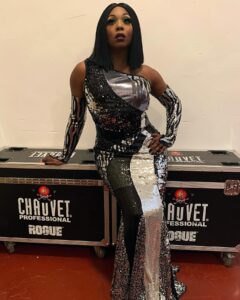 BeBe Zahara Benet Instagram - Backstage beat.
Look: Hot Roz