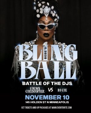 BeBe Zahara Benet Instagram - BeBe’s Bling Ball is less than a month away 😱. I’m excited to commemorate #BeBeDay in Minneapolis with a battle of the DJs at @glasshousemn on NOVEMBER 10. Join me for the immersive experience that supports @therohocollective. 💎 VIP packages are nearly sold out, get your tickets NOW! Link in bio.