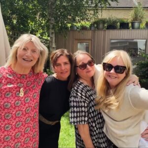 Beatie Edney Instagram - Fabulous brunch that @nicki_lt gave for @suziemillerwriter @suzie.miller - the living legend. Very lucky to be invited as it was really for Suzie’s close friends. Playing Nicki’s song The Secret of Silence, which is my new ADHD anthem.