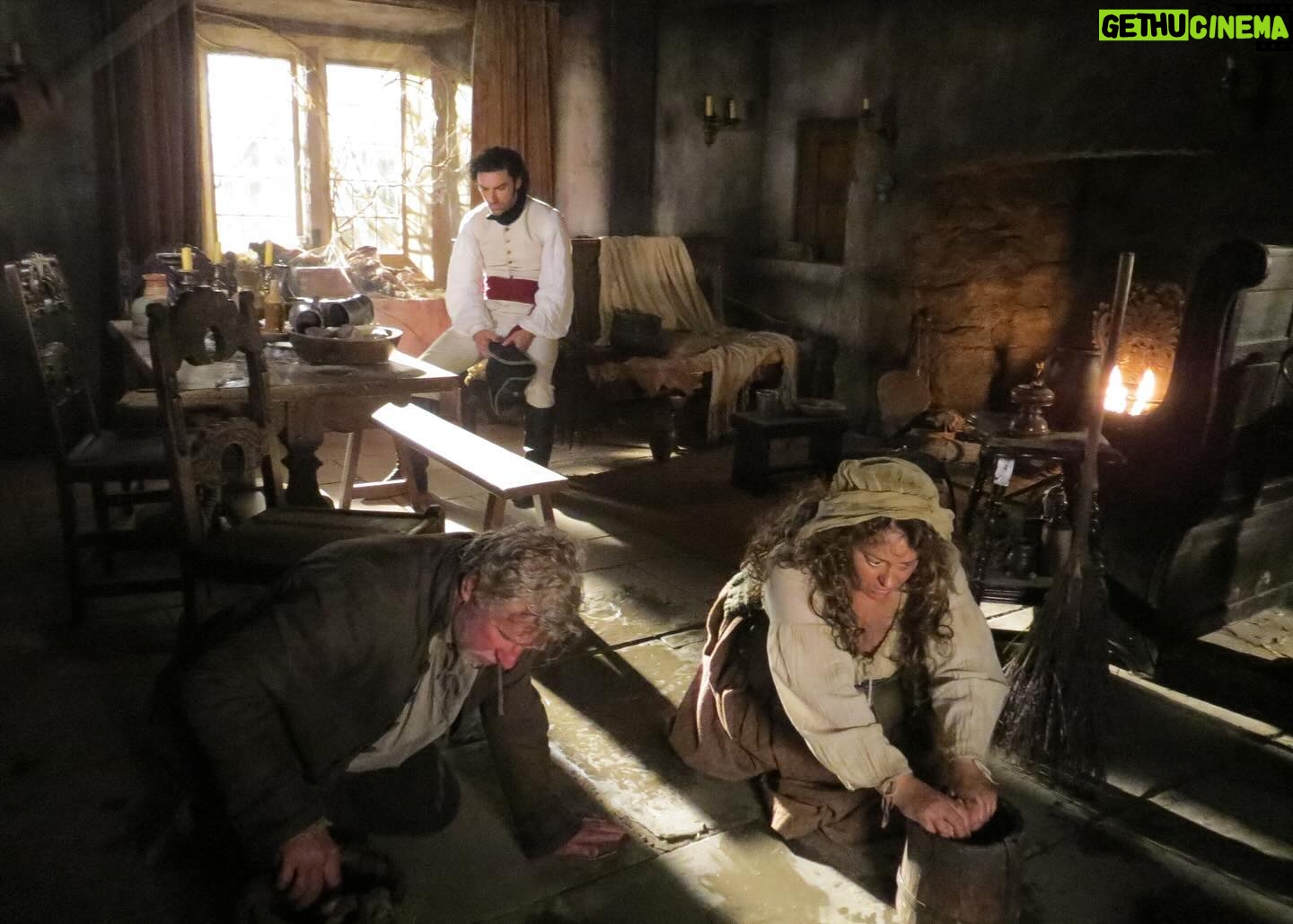Beatie Edney - 1.7K Likes - @eleanortomlinson posted it’s been 10 years since the first series of #poldark. So here’s some BTS from that first series with Eleanor, #phildavis #aidanturner @alex___arnold and me. #acting #tvseries #poldark