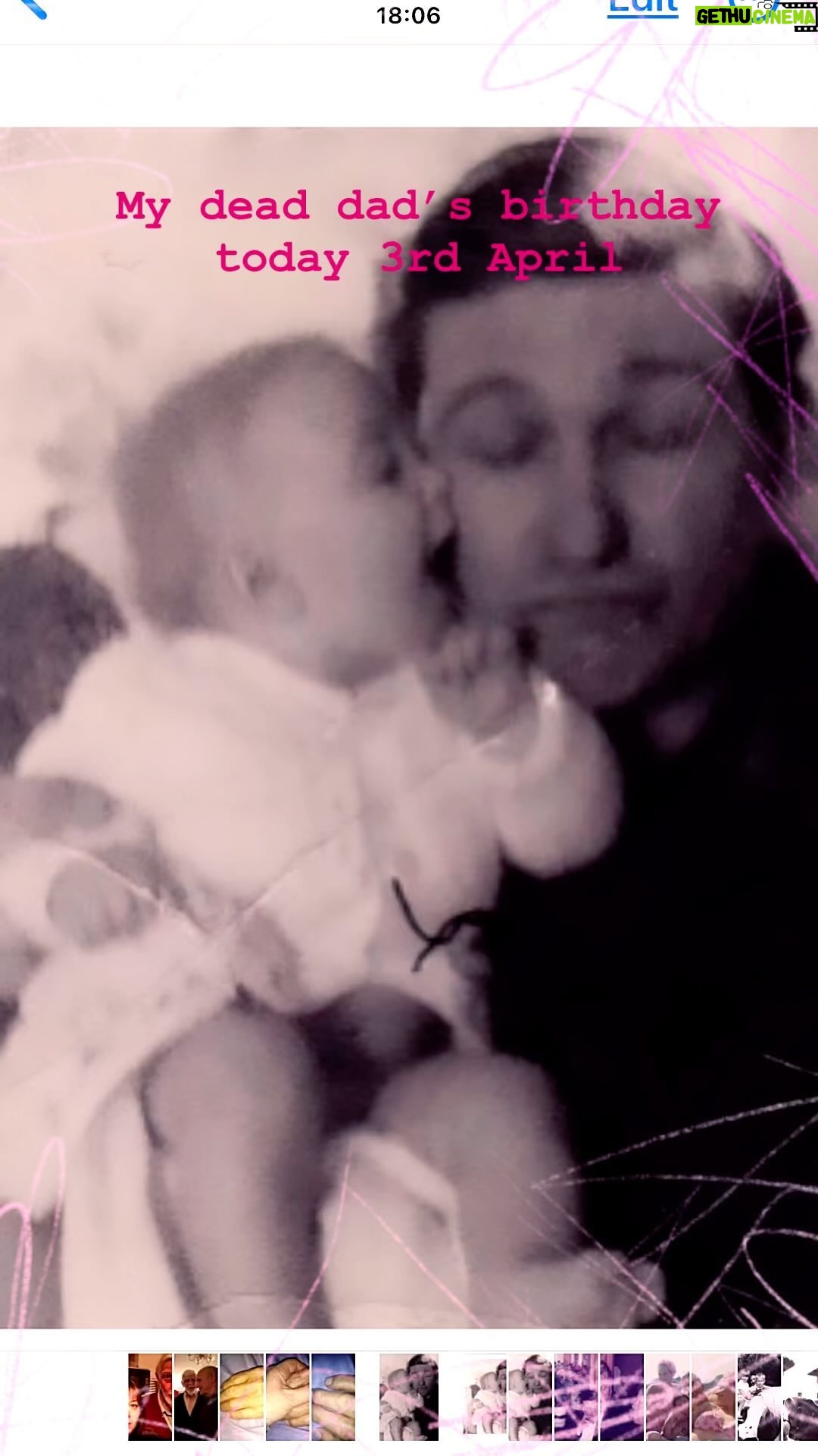 Beatie Edney - 123 Likes - My dad died in 2013. Here he is with me as a baby, helping my mum with her lines and with my brother. Great dad!