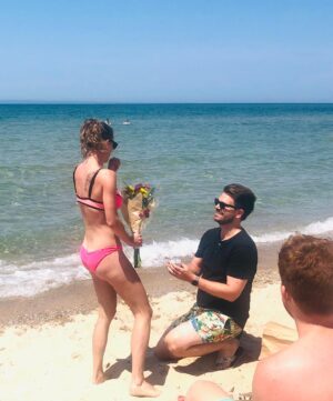 Becky Durst Instagram - I said yes 🥰💍🥂