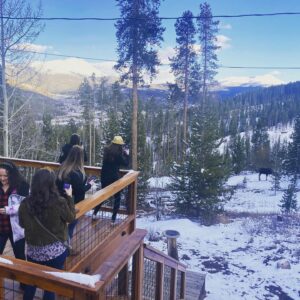 Becky Durst Instagram - Celebrated my bachelorette weekend with 9 incredible ladies and 12 inches of fresh powder! Thank you to my wonderful ladies for making it up and an extra special THANK YOU to @lindzoid_ig for hosting the perfect weekend 🥰 #feyoncé #bacheloretteparty #dontforgetnaptime