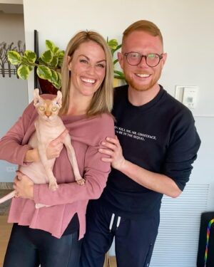 Becky Durst Instagram - Finally met Andy Jr. 😸 It’s so rewarding to see your friends become parents