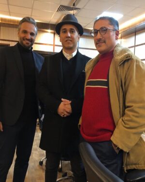 Behrouz Saffarian Instagram - گپ و نشستی مفید در کنار استاد رضا مهدوی و بابک زرین عزیز در شب موسیقی