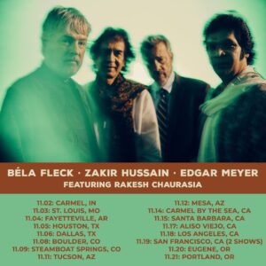 Béla Fleck Instagram - Our tour starts tonight in Indiana. Hope to see you at a show!