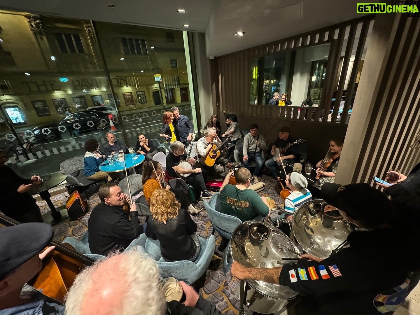 Béla Fleck - 561 Likes - Excellent post show jam in Glasgow, with Natalie MacMaster, Jonathan Scales, Ron Block, Tatiana Hargreaves and many more…much fun was had - on to Dublin!