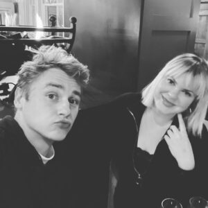Ben Hardy Instagram - Girls night out @nathalieeleni_beauty @guided_glow