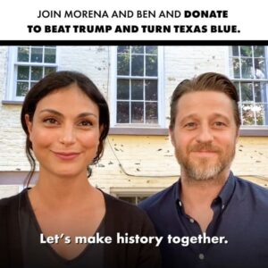 Ben McKenzie Instagram - Stop GOP cheating by donating at FlipTexas.blue (link in bio) - and please tag me when you do so I can thank you!

If we flip the Texas House, we can unrig the maps and beat Trump too! 

@ImpactSlates has identified 10 amazing candidates who need our help to win! Let’s raise them $100K when they need it most. By flipping these seats, we’ll end gerrymandering and voter suppression once and for all. Your donation goes extremely far, and together we’ll celebrate the victory of our lives this November.

#TexasTen #FlipTXBlue #TurnTexasBlue