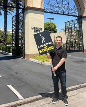 Ben Savage Instagram - Standing with my fellow SAG-AFTRA members and union members across the country fighting for fair wages and fair contracts