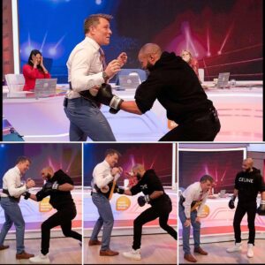 Ben Shephard Instagram - Well that was quite a morning! 😳 Great chatting with @chriseubankjr about his up coming bout with Liam Smith for @boxxer followed by a light 20 secs work for Chris but the longest 20 secs of my life!!!! 😩 I’m sure @kategarraway slowed the clock down on purpose!!! 🥊🥊 #eubankjr #eubankjnrsmith
