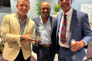 Ben Shephard Instagram - What. A. Night! Was a privilege to accompany the legend that is @chris_kammy to the Sports Book of the year awards for which he was nominated and he only went and blooming won!!! So so chuffed for him and all the team, needless to say we had a few celebratory drink. It was a really special night for a really special mate.