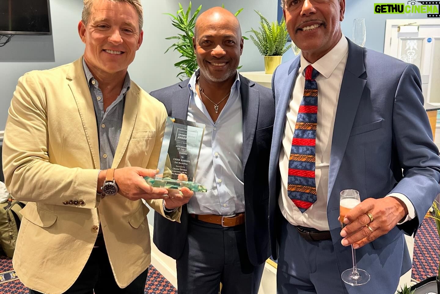Ben Shephard - 4.3K Likes - What. A. Night! Was a privilege to accompany the legend that is @chris_kammy to the Sports Book of the year awards for which he was nominated and he only went and blooming won!!! So so chuffed for him and all the team, needless to say we had a few celebratory drink. It was a really special night for a really special mate.