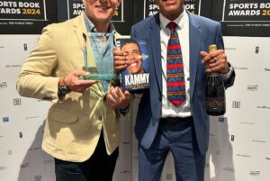 Ben Shephard Instagram - What. A. Night! Was a privilege to accompany the legend that is @chris_kammy to the Sports Book of the year awards for which he was nominated and he only went and blooming won!!! So so chuffed for him and all the team, needless to say we had a few celebratory drink. It was a really special night for a really special mate.