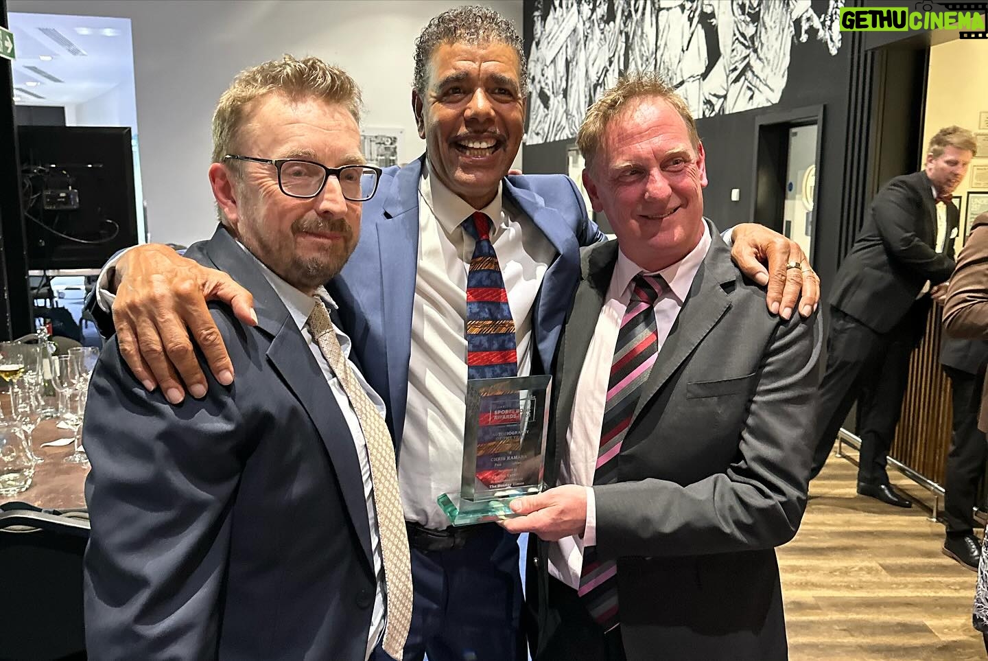 Ben Shephard - 4.3K Likes - What. A. Night! Was a privilege to accompany the legend that is @chris_kammy to the Sports Book of the year awards for which he was nominated and he only went and blooming won!!! So so chuffed for him and all the team, needless to say we had a few celebratory drink. It was a really special night for a really special mate.