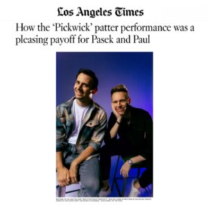 Benj Pasek Instagram - Pickwick Patter post! Thrilled to chat with @latimes about all things @onlymurdershulu, mysteries, and musicals. Thanks to stellar collaborators @marc_shaiman @scottwittman & @johnnyhoffman5 for helping us dream up a most ridiculous patter song for the incomparable @stevemartinreally.