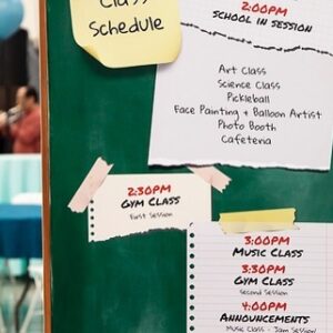 Benj Pasek Instagram - My mom never had a 10th birthday, so for her 70th birthday party, we recreated the 10th birthday she never had! With a gym teacher leading her band of buds in games like sharks and minnows and red rover, dancing in music class, balloon animals, live animals, picture day, face painting, pickle ball, science experiments, art class, and a roving magician, we were all reminded to stay young at heart and bust out our inner child like @khirshpa does every damn day! Happy 10th bday, mama!

Thanks to @originaleventsco for crushing this party!