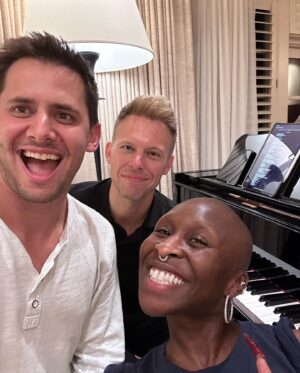 Benj Pasek Instagram - Working on special new number for the “Broadway for Biden” fundraiser with the glorious @cynthiaerivo. Get tickets and join us on Monday night!