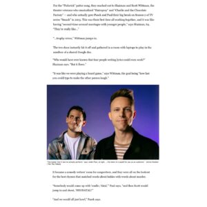 Benj Pasek Instagram - Pickwick Patter post! Thrilled to chat with @latimes about all things @onlymurdershulu, mysteries, and musicals. Thanks to stellar collaborators @marc_shaiman @scottwittman & @johnnyhoffman5 for helping us dream up a most ridiculous patter song for the incomparable @stevemartinreally.