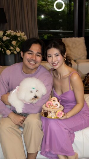 Benjamin Alves Instagram - Happy 4th birthday to our dog (that’s really a CAT) - Nala. 
What a glow up!