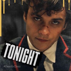 Benjamin Wadsworth Instagram - Ready for the all-new episode of #DeadlyClass TONIGHT at 10/9c on @SYFY? Marcus has some shit to deal with.