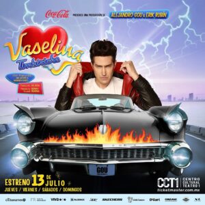 Benny Ibarra Instagram - Prepárense para vivir el amor y la rebeldía junto a Danny en #VaselinaElMusical. ¡No se lo pueden perder! A partir del 13 de julio en el CCT1.

🎟️ Boletos en taquilla o Ticketmaster