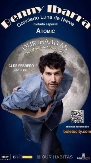 Benny Ibarra Instagram - Concierto íntimo “Luna de Nieve” ¿Ya conoces todo lo que lo convierte en un concierto único?

⭐Concierto íntimo. (Cupo limitado ⚠️) 
⭐Espacio abierto |OUR HABITAS| SMA 
⭐Luna llena (La 2da del año)
⭐Estilo de música blues y funk 
⭐Tres canciones que Benny nunca ha tocado antes ‼️🎙️

‼️ ADQUIERE TUS BOLETOS YA‼️

Entradas disponibles en boletocity.com
https://boletocity.com/tc-events/benny-ibarra-concierto-luna-de-nieve/

#musica #musicaenvivo #concierto #conciertoíntimo #sanmigueldeallende #gto #entretenimiento 
#bennyibarra #conciertobennyibarra #luna #lunallena